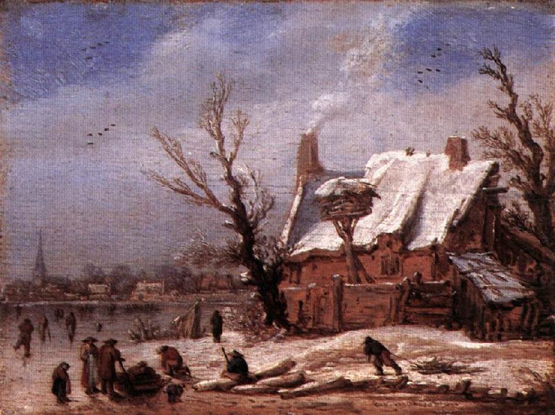 VELDE, Esaias van de Winter Landscape ew china oil painting image